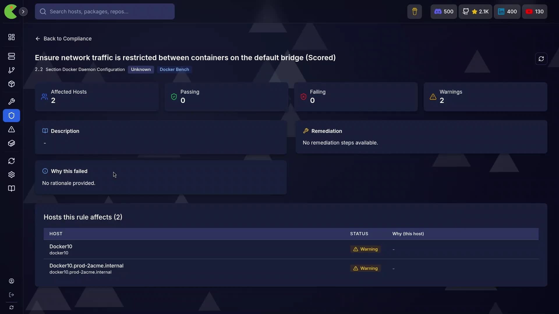 PatchMon - Compliance Dashboard